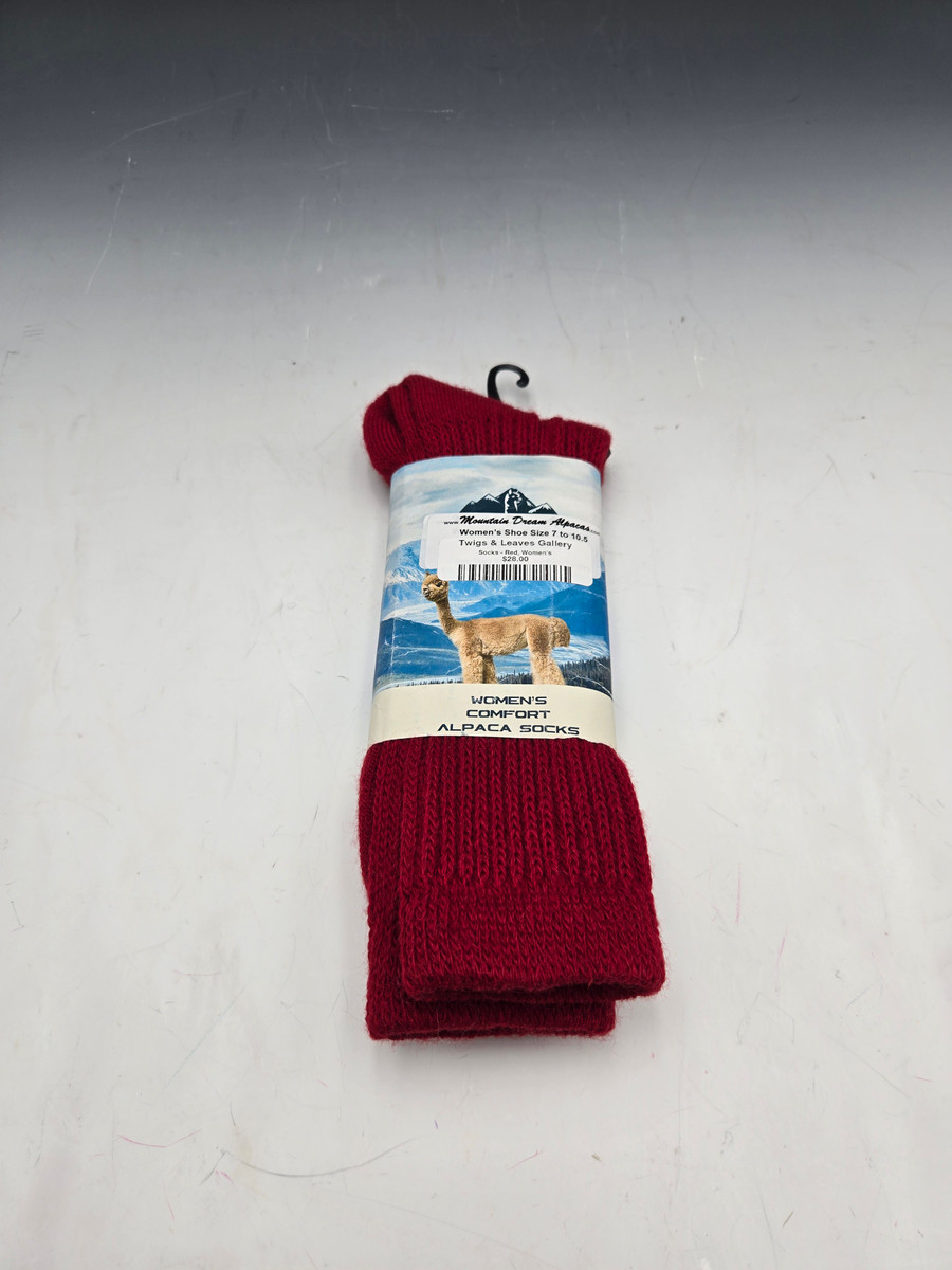 Socks - Red, Women's