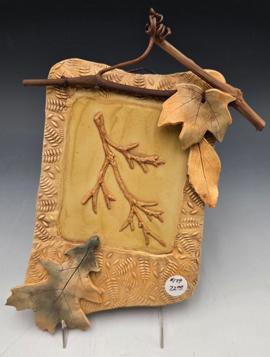 179- Twig Wall Hanging- Yellow/Gold