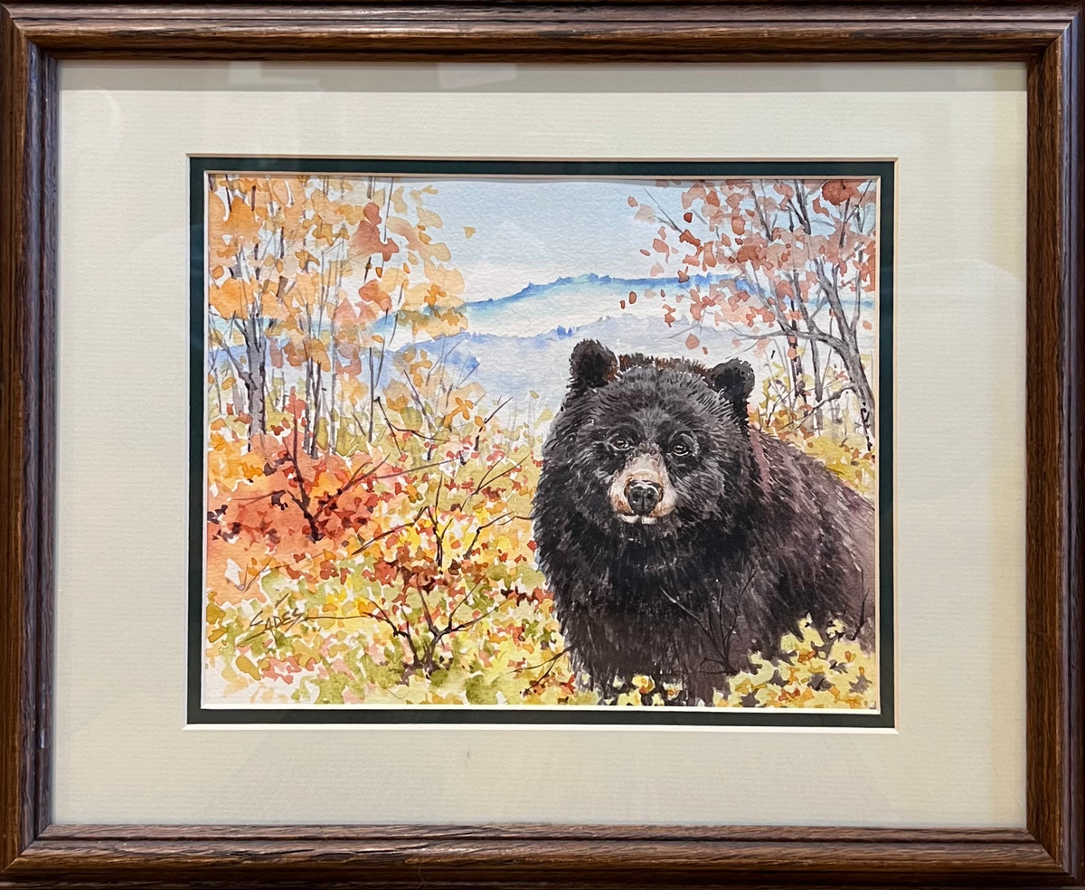 Bear, Twigs and Leaves
