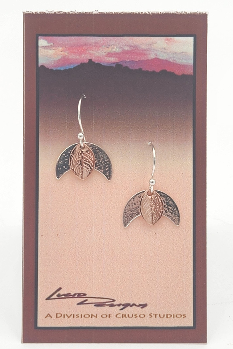 Earrings ~ Moon Leaf