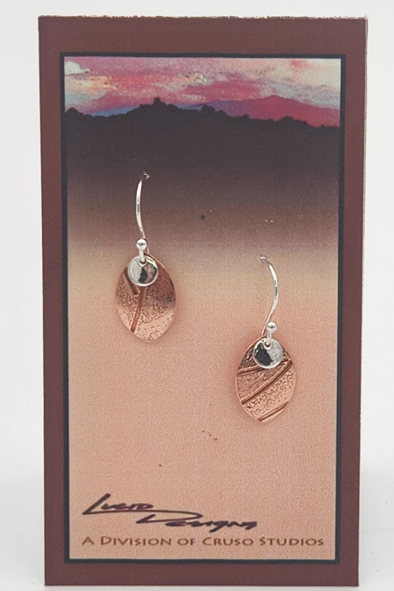 Earrings ~ Dot Leaf