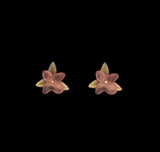 Earrings - Pink Hydrangea Stud, Pink