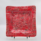 Dish - Red Poppy, Square
