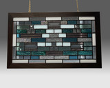 Reflection Panel - Horizontal Walnut Frame, 13" x 22"