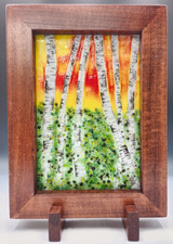 Birch in Fall (Framed)