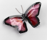 Copper Butterfly Wall Art - Pink