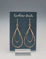 Earrings - Double Teardrop, Gold (Large)