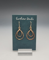 Earrings - Double Teardrop, Gold (Small)