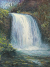 Looking Glass Falls - Gallery Wrapped Giclee'