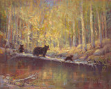 Family Outing - Cade's Cove 12 x 16 Gallery Wrap Canvas