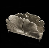 Ginkgo Business Card Holder - Pewter