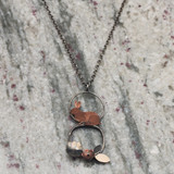 Necklace - Rabbit and 3D florals