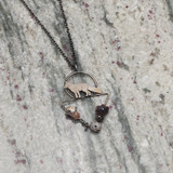 Necklace - Fox and Triangle Florals