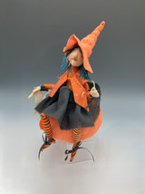 Witch on Pumpkin