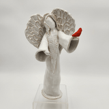 Tall Angel with Cardinal