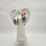 Tall Angel with Cardinal