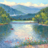 The Rose Walk, Lake Junaluska Paper Giclee- 8 x 10