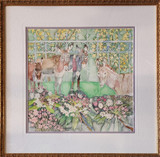 Donkey's Bordered by Mountain Laurel