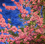 Petals on Blue