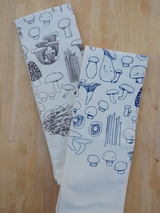 Towel - Mushroom, Navy