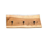 Nelson 3hook live edge coat rack