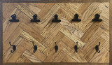 Coat Rack - Herringbone w/ photo clips