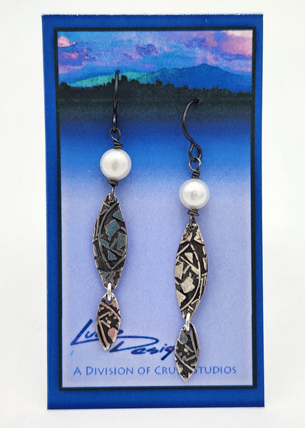 Earrings ~ Pearl Fish