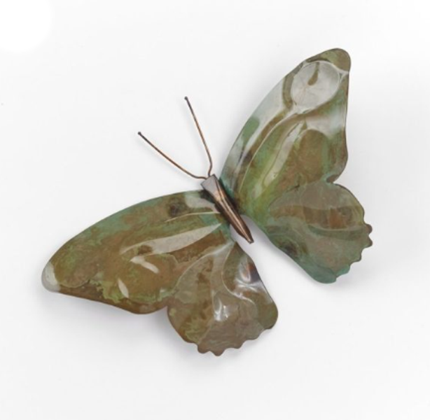 Wall Hanging - Copper Butterfly - Patina