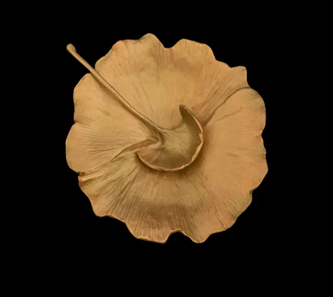 Ginkgo Salt Dish - Brass