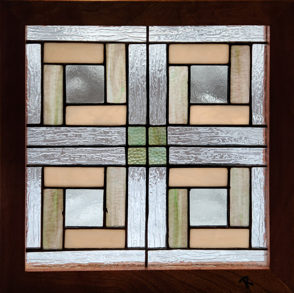 Quilt Square - Grey and Pink, Sapele