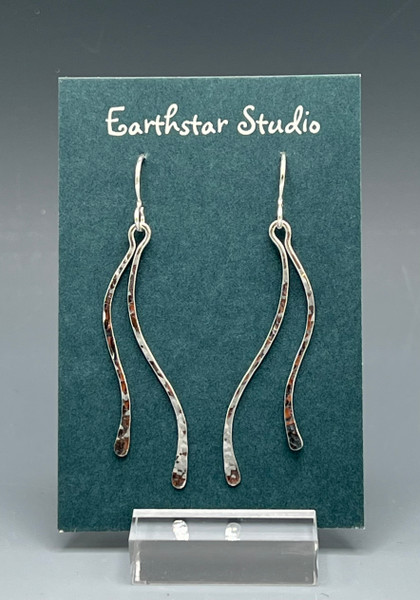 Earrings - Wave, Silver