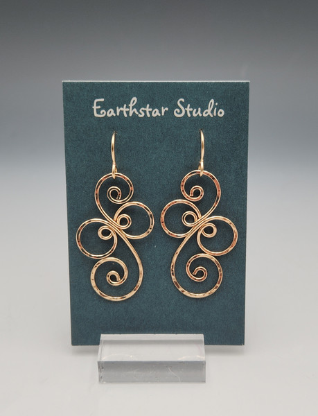 Earrings - Fancy Spiral, Gold
