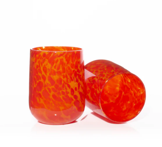 Stemless Wine Glass ~ Lava
