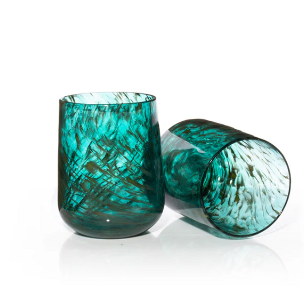 Stemless Wine Glass ~ Kelp Forest