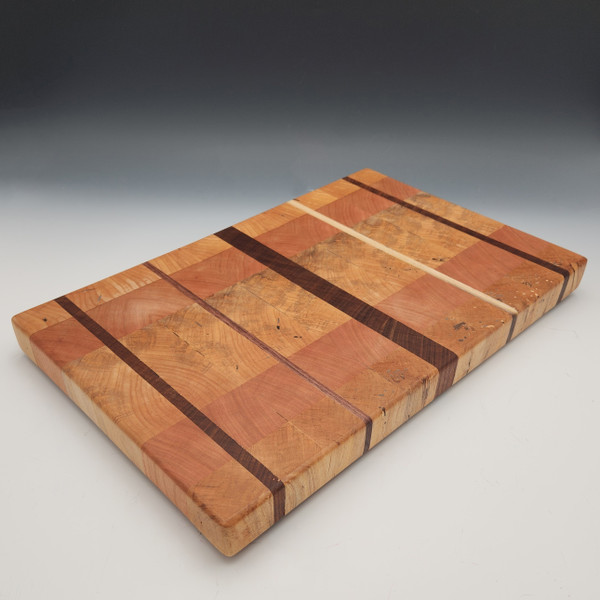 End Grain Cutting Board - Black Walnut, Cherry, Maple and Teak