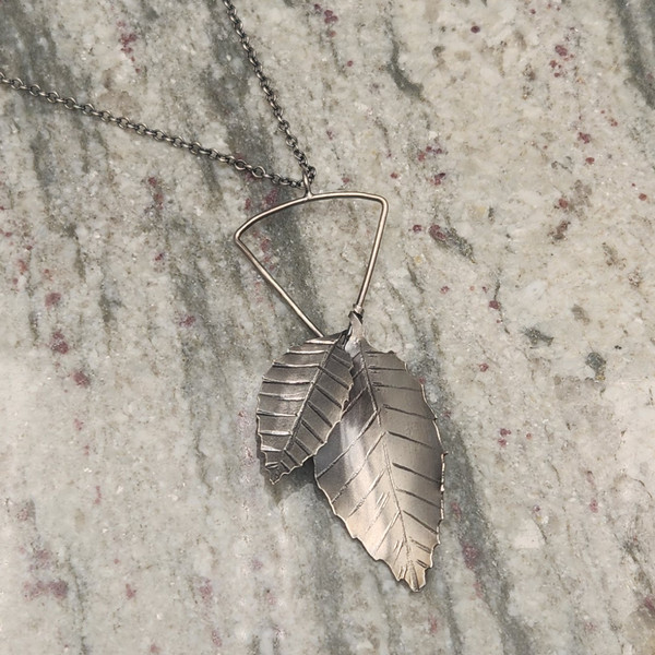Necklace - Birch Leaves Statement