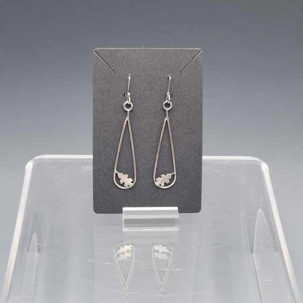 Earrings - Oak Leaves on Teardrops