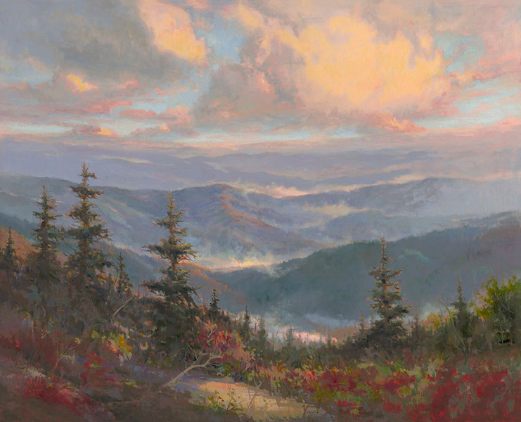 Blue Ridge Radiance 12 x 16 Paper Giclee