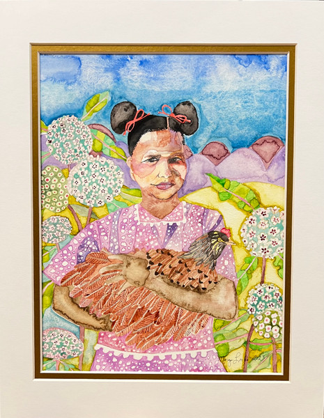 Girl Holding Chicken