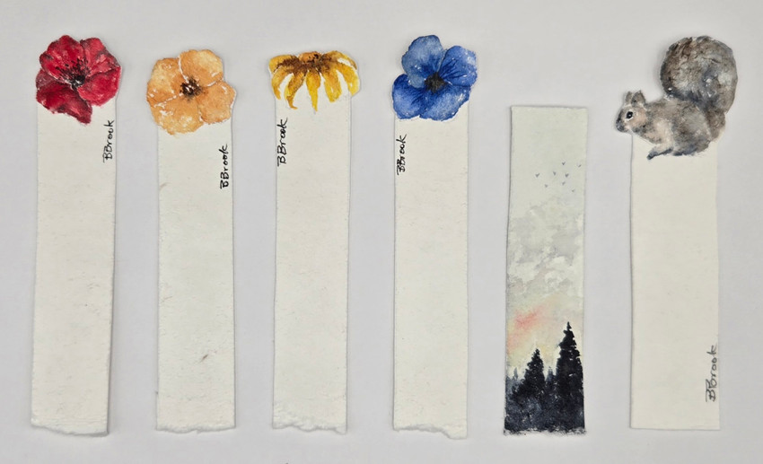 Watercolor Critter Bookmark
