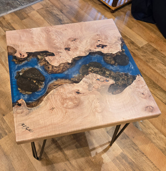 Maple Burl River Table