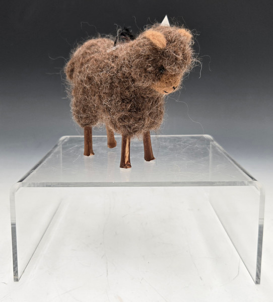 Felted Peg Leg Sheep Brown