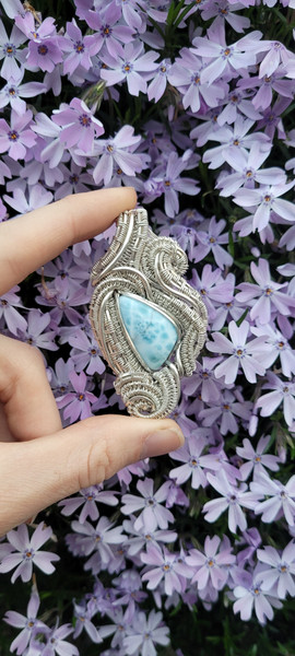 Pendant- Sterling Silver Larimar