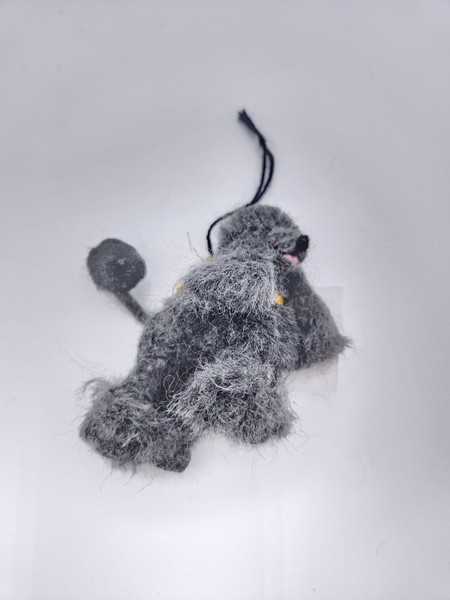Felted Dog ~ Grey Poodle