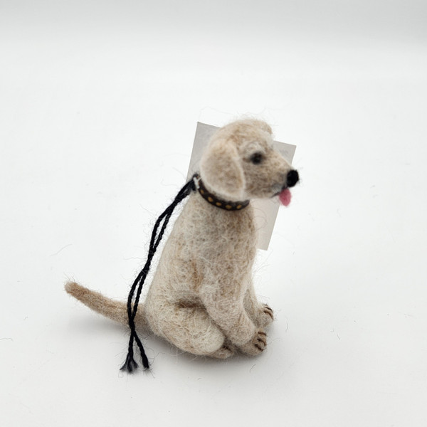 Felted Dog ~ Yellow Labrador