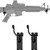 Gss Gridwall Horizontal Gun - Cradles 10 Pack Holds 10 Guns