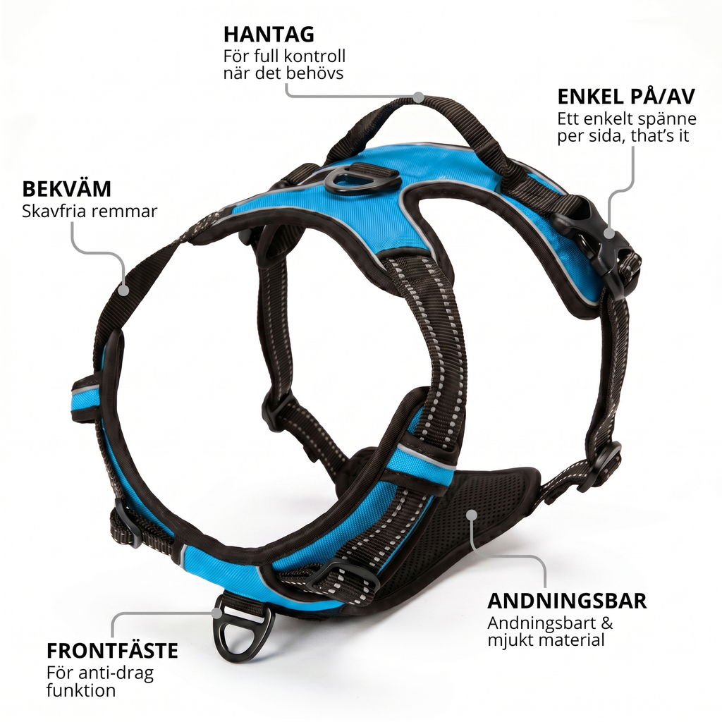 Dog Control Pro 2.0 — Blå / Harness Only