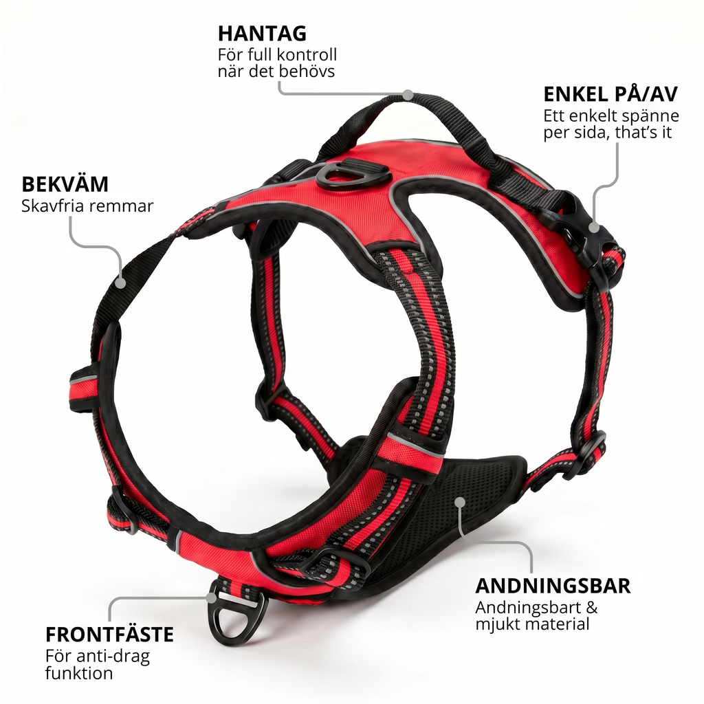 Dog Control Pro 2.0 — Röd / Harness Only