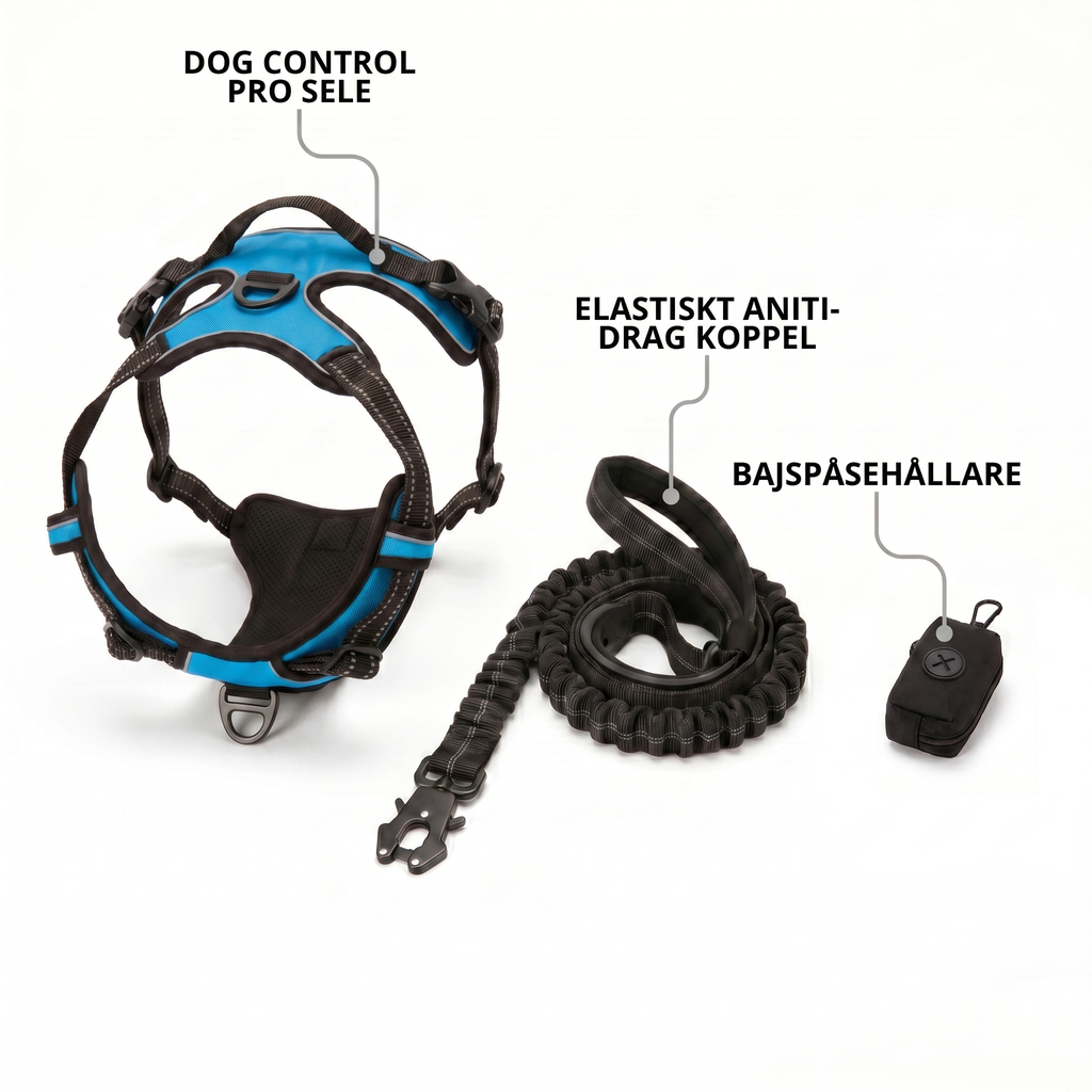 Dog Control Pro 2.0 — Blå / No-Pull Bundle