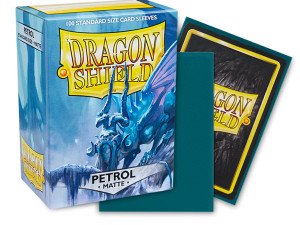 Dragon Shield - Matte Sleeves Standard Size 100pk - Petrol Dragon Shield - Matte Sleeves Standard Size 100pk - Petrol